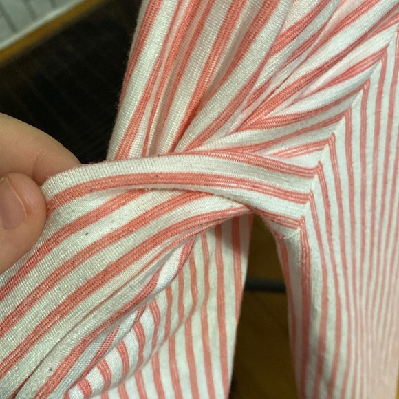 Max Studio white pink stripe 1X top - Picture 4 of 7